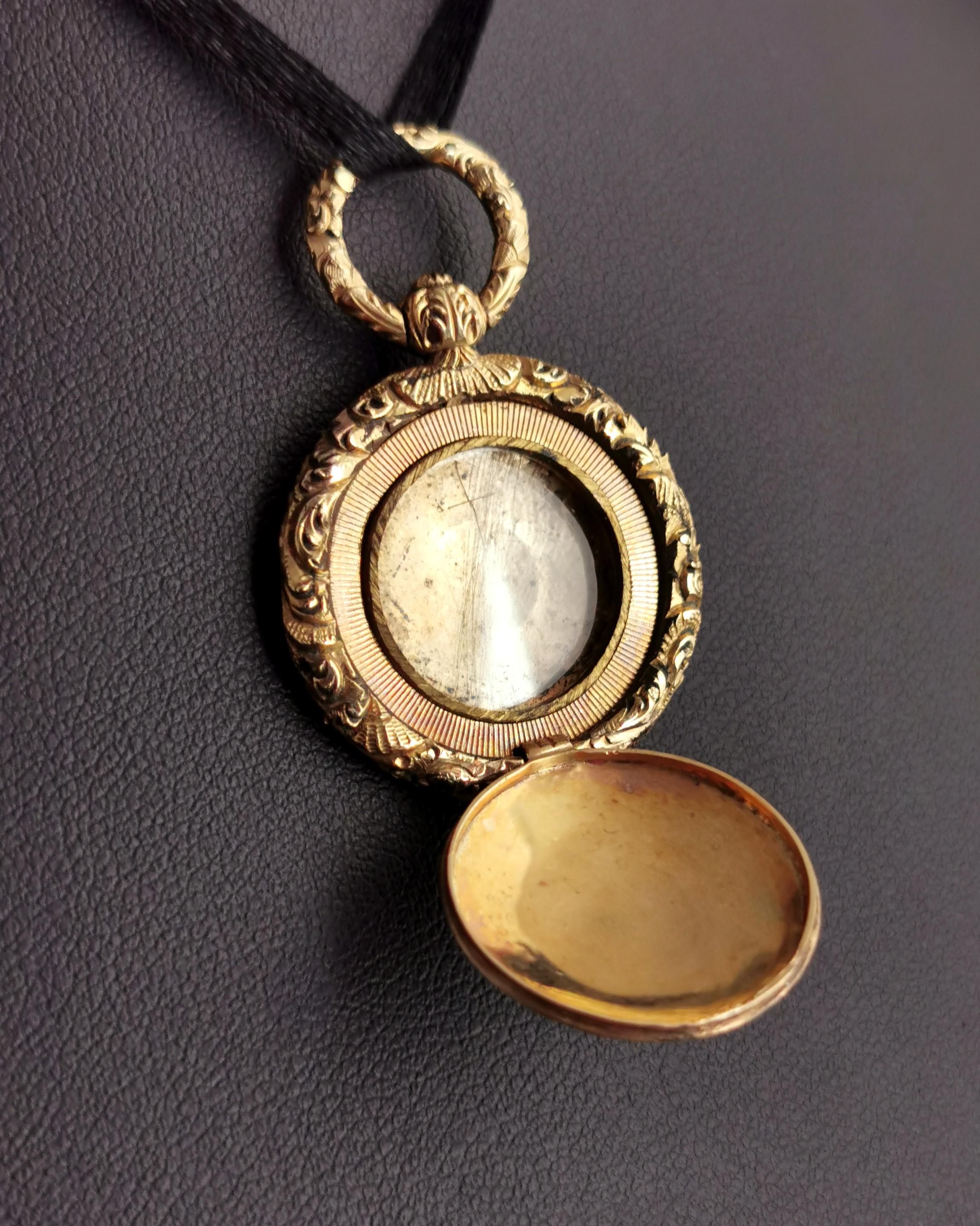 antique mourning locket