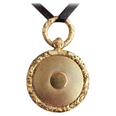Antique Georgian Mourning Locket, Pendant