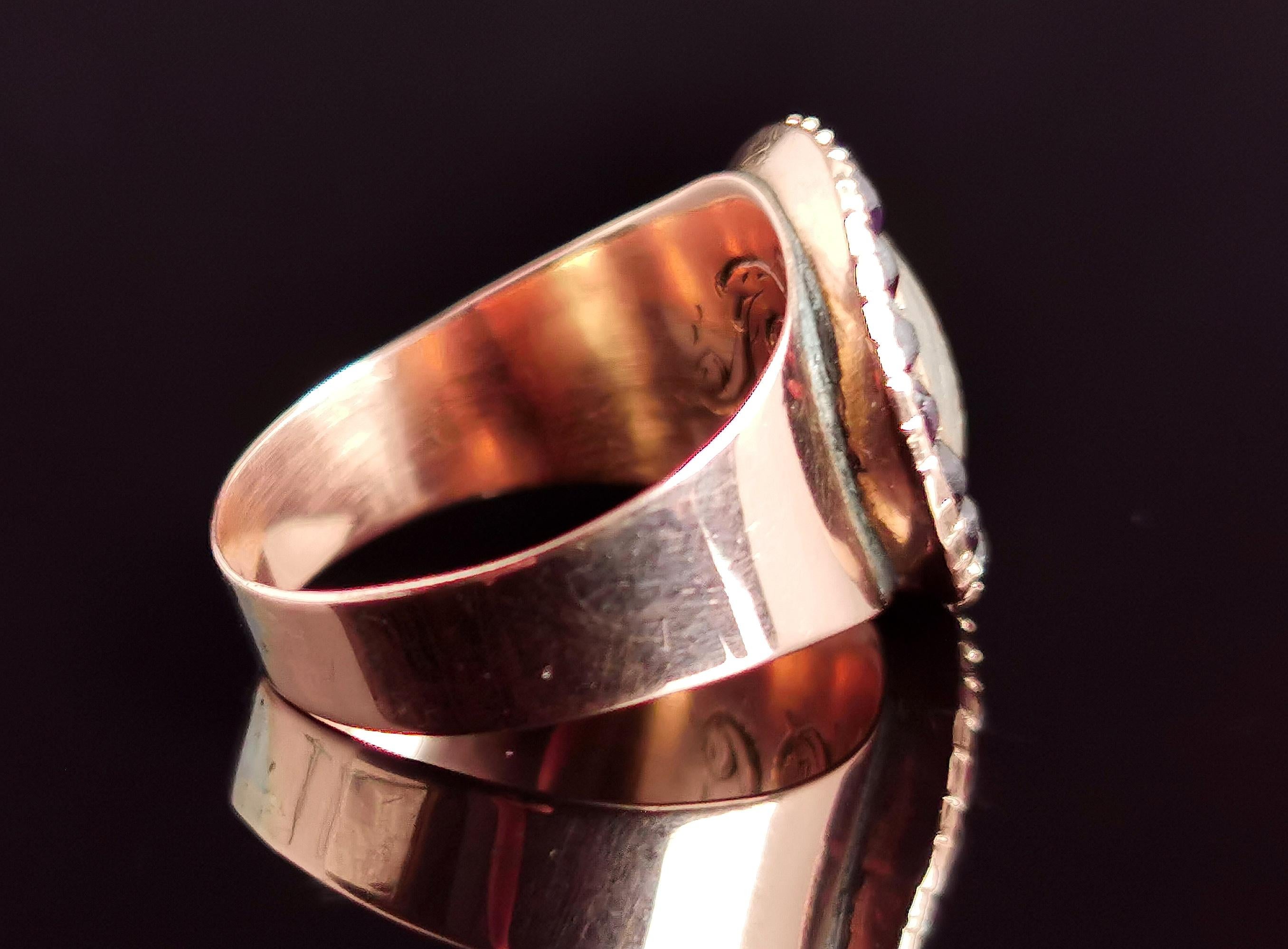 rose gold promise rings