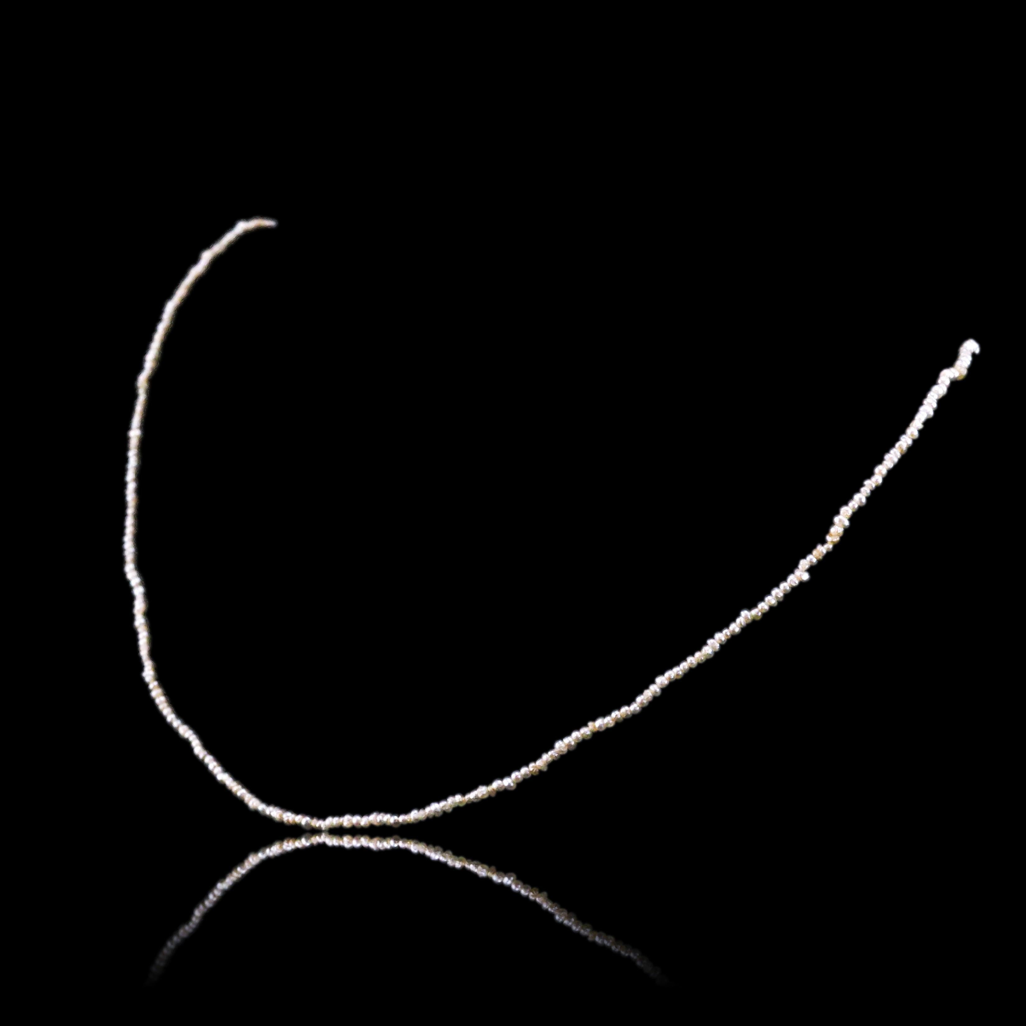 Round Cut Antique Georgian Natural Seed Pearl Necklace 9ct Gold - c.1800