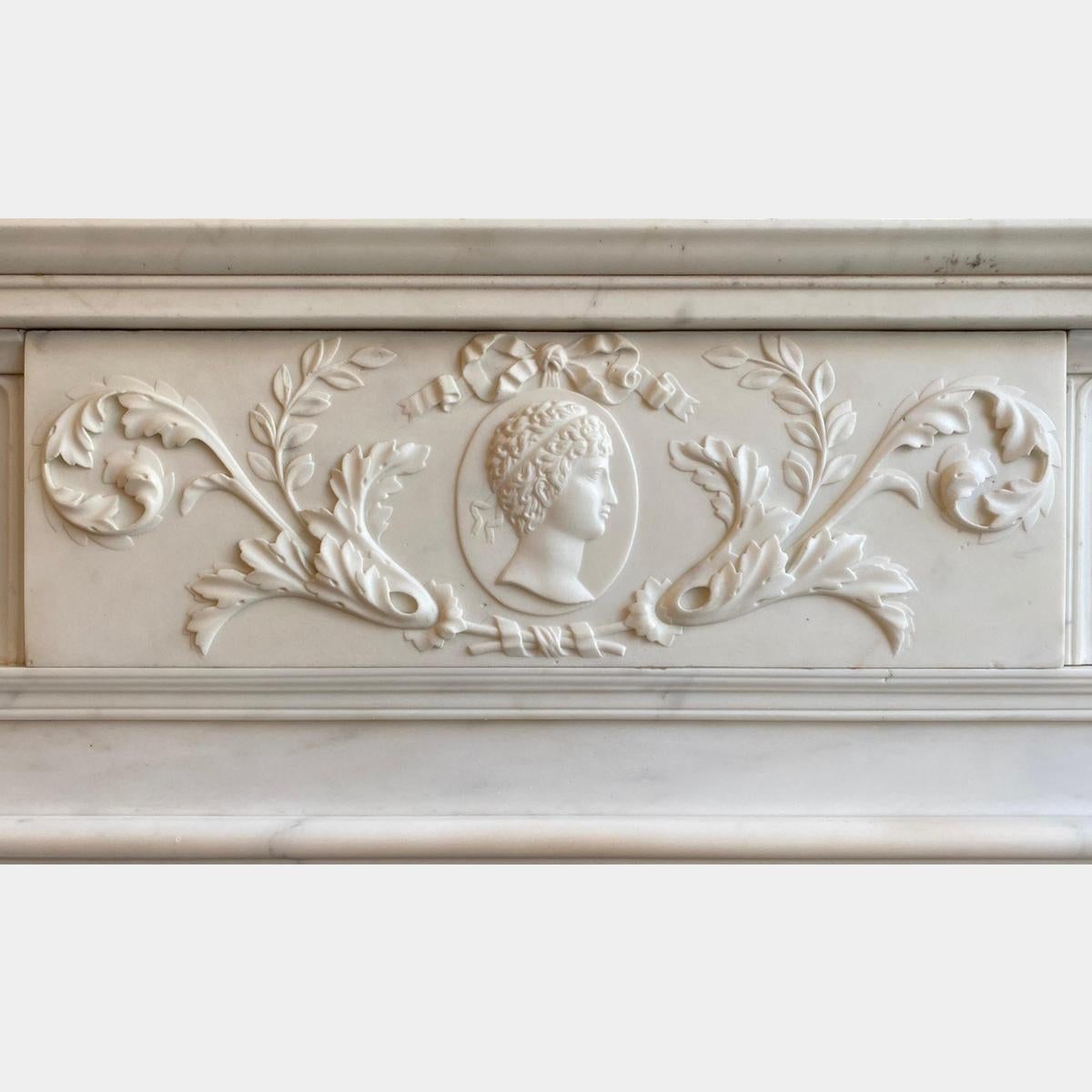 antique white fireplace