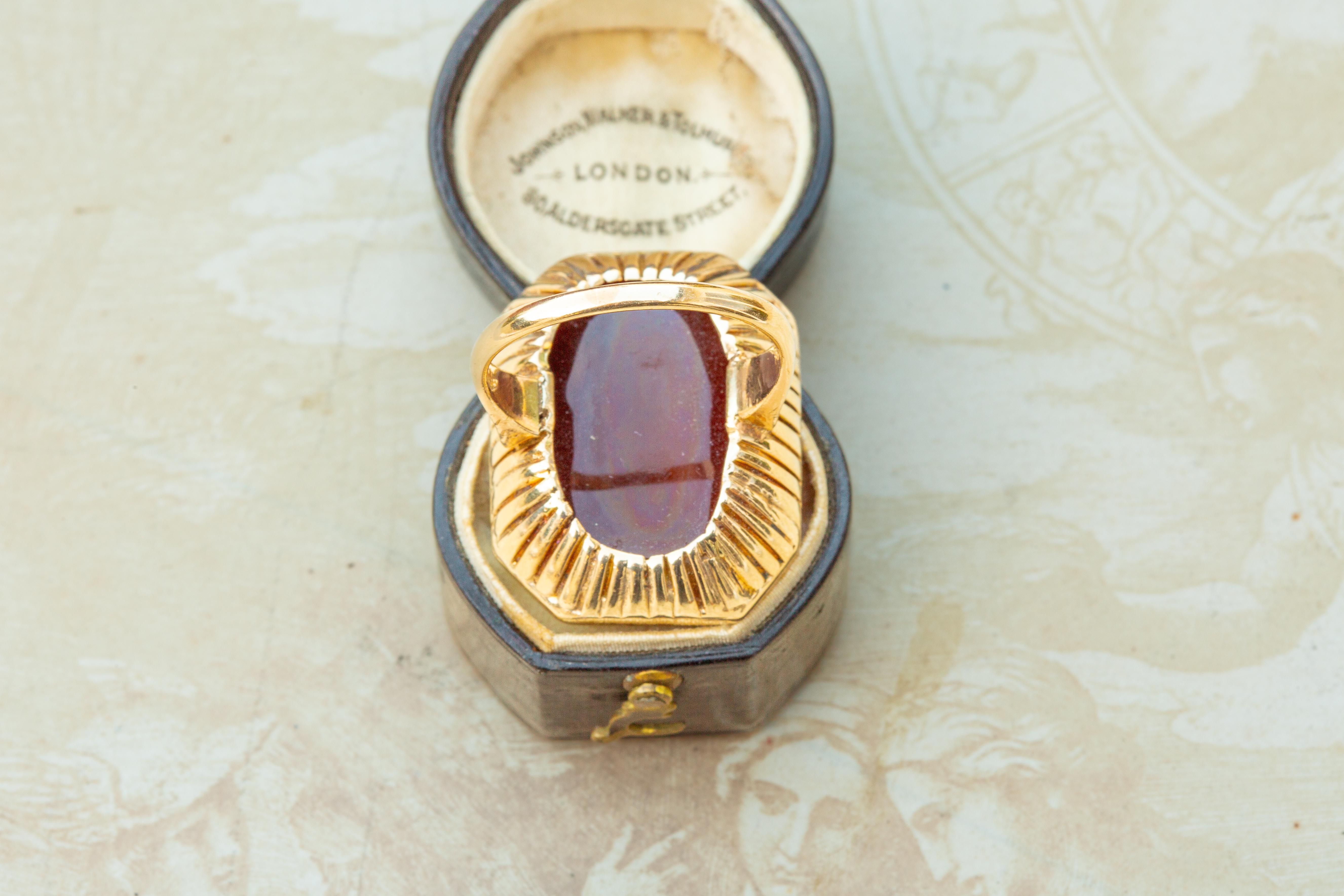Antique Georgian Noble Irish 'Cole' Family Coat of Arms Signet Ring Earl's Ring 7
