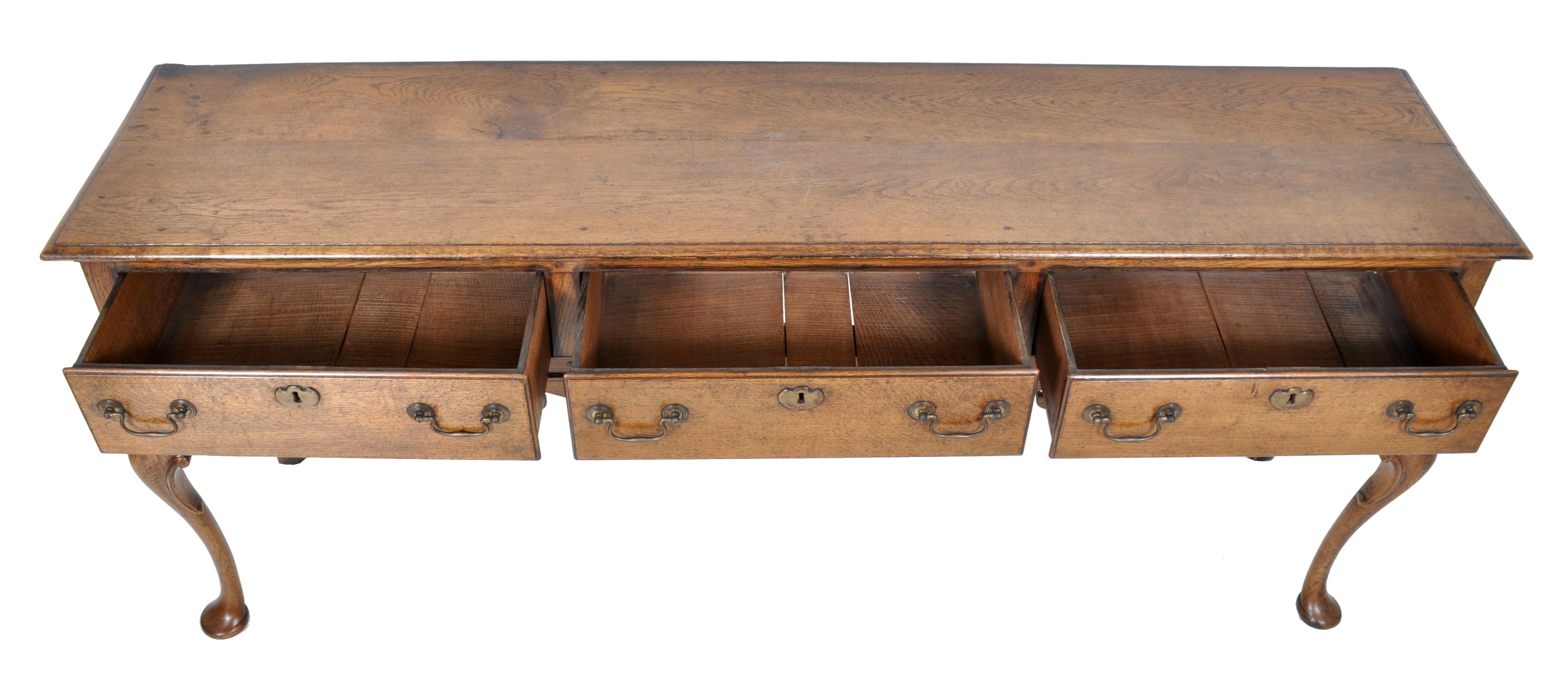 19th Century Antique Georgian Oak Dresser Base, circa 1800