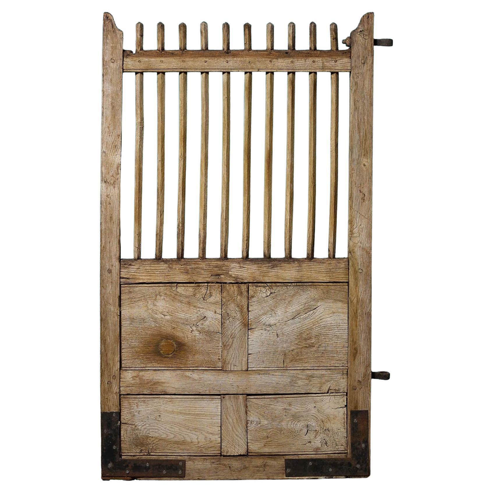 Antique Georgian Oak Pedestrian Gate