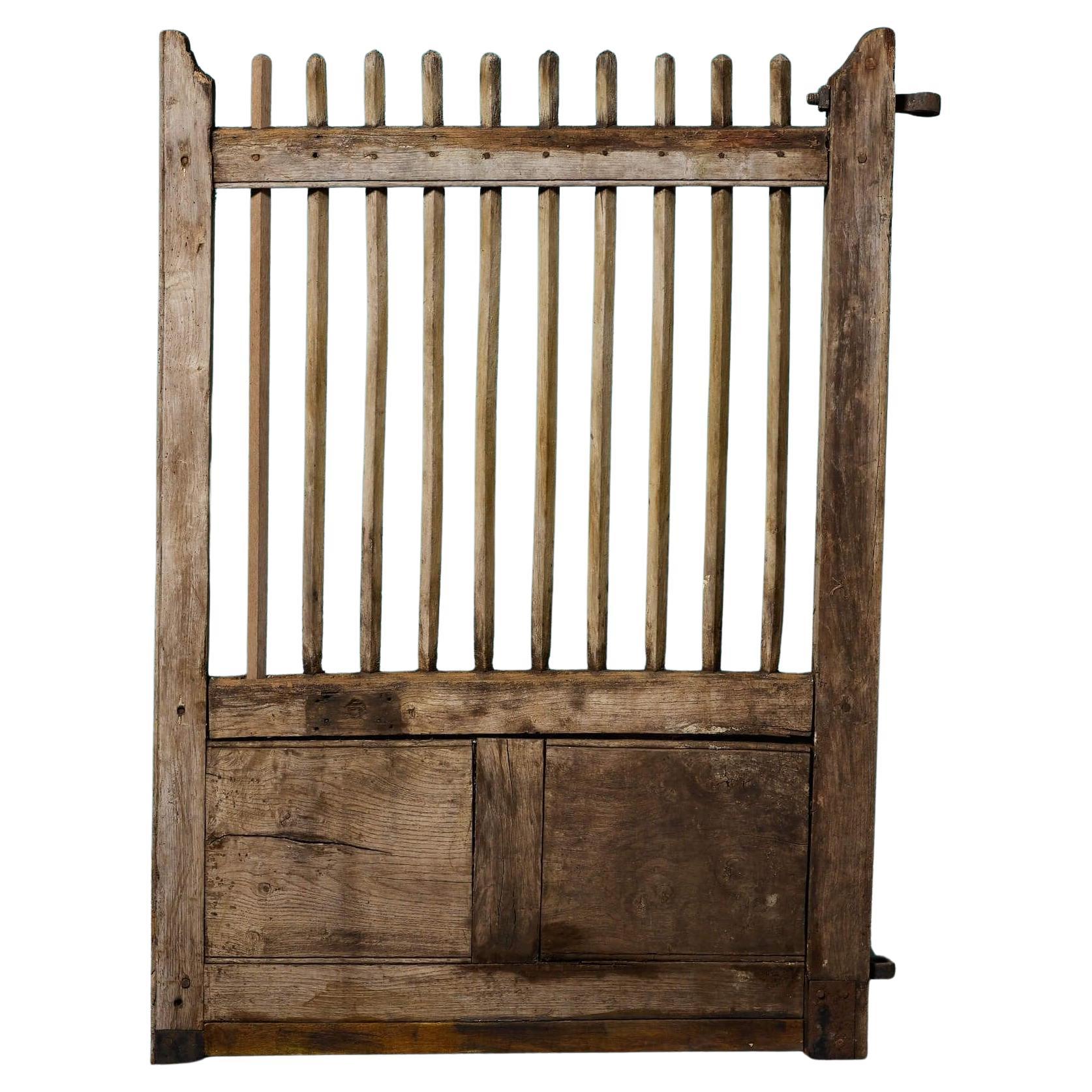 Antique Georgian Oak Pedestrian Gate