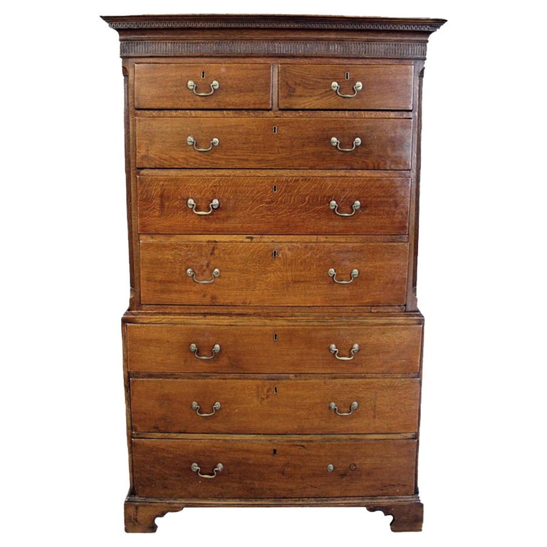 Antique Oak Tallboy Chest of Drawers at 1stDibs antique oak