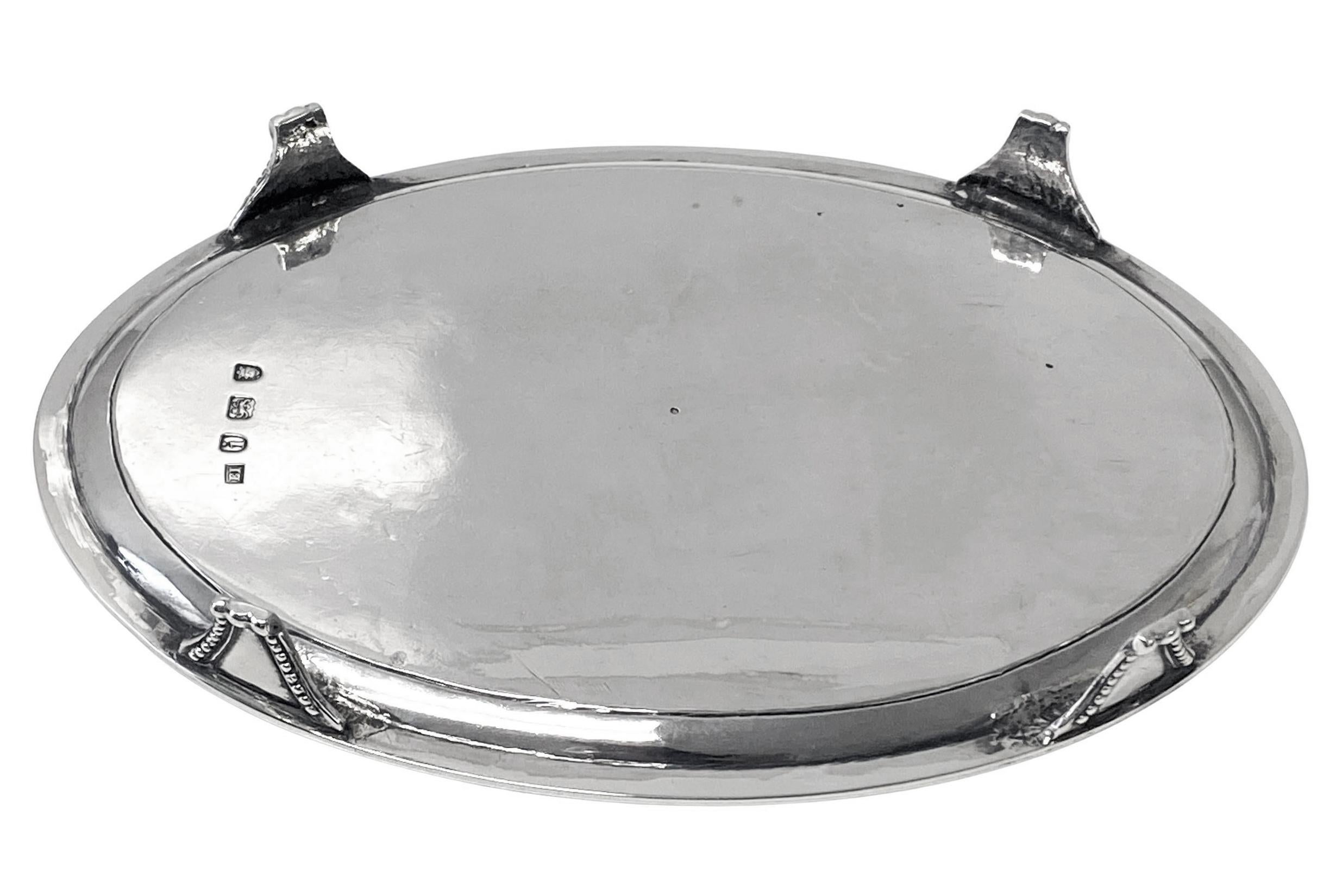 XVIIIe siècle et antérieur Plateau Salver ovale géorgien ancien Londres 1784 Elizabeth Jones en vente