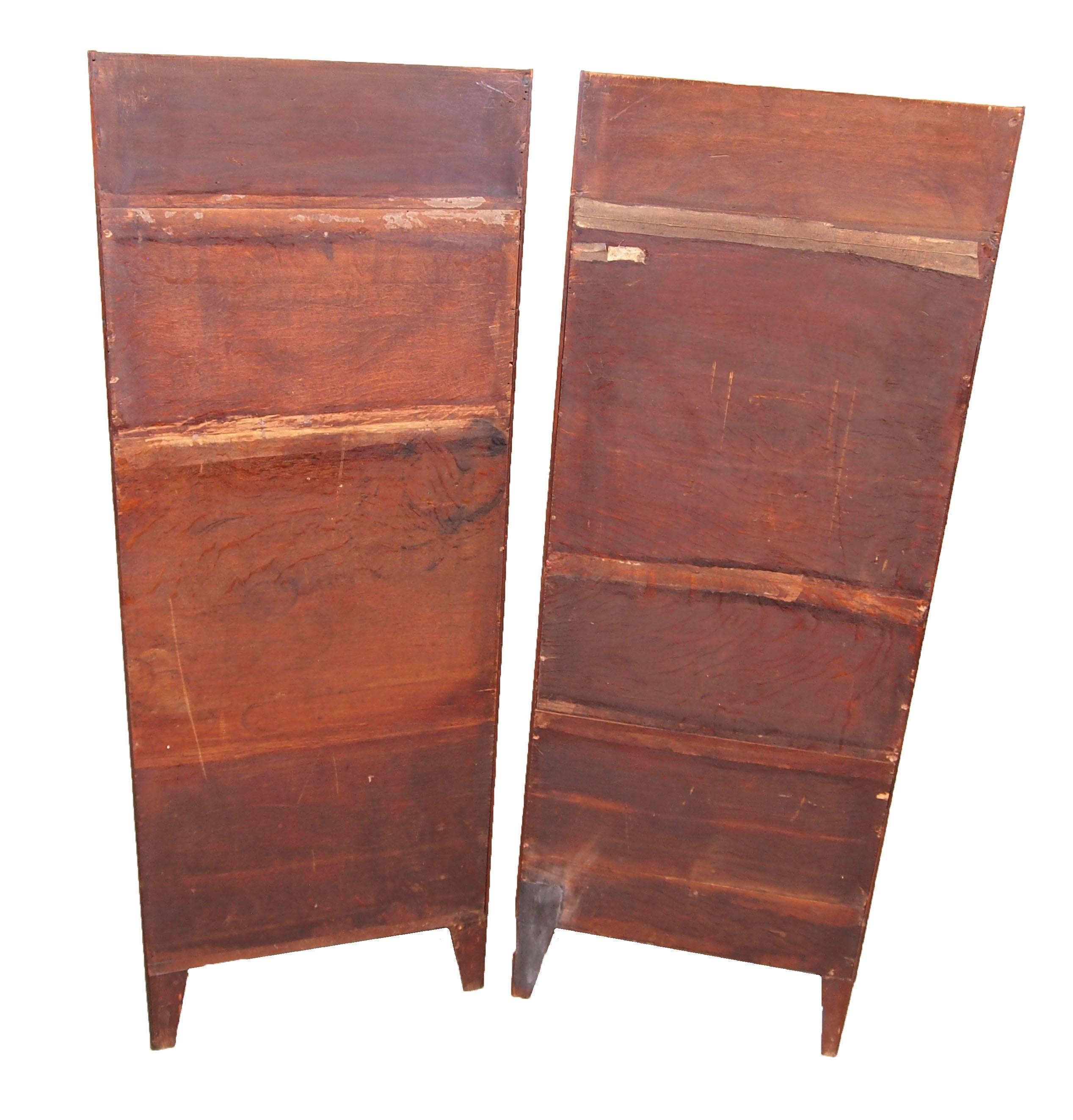 Antique Georgian Pair of Mahogany Waterfall Bookcases In Excellent Condition In Bedfordshire, GB