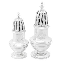 Antique Georgian Sterling Silver Casters