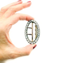 Antike georgische Paste Schnalle 1820er