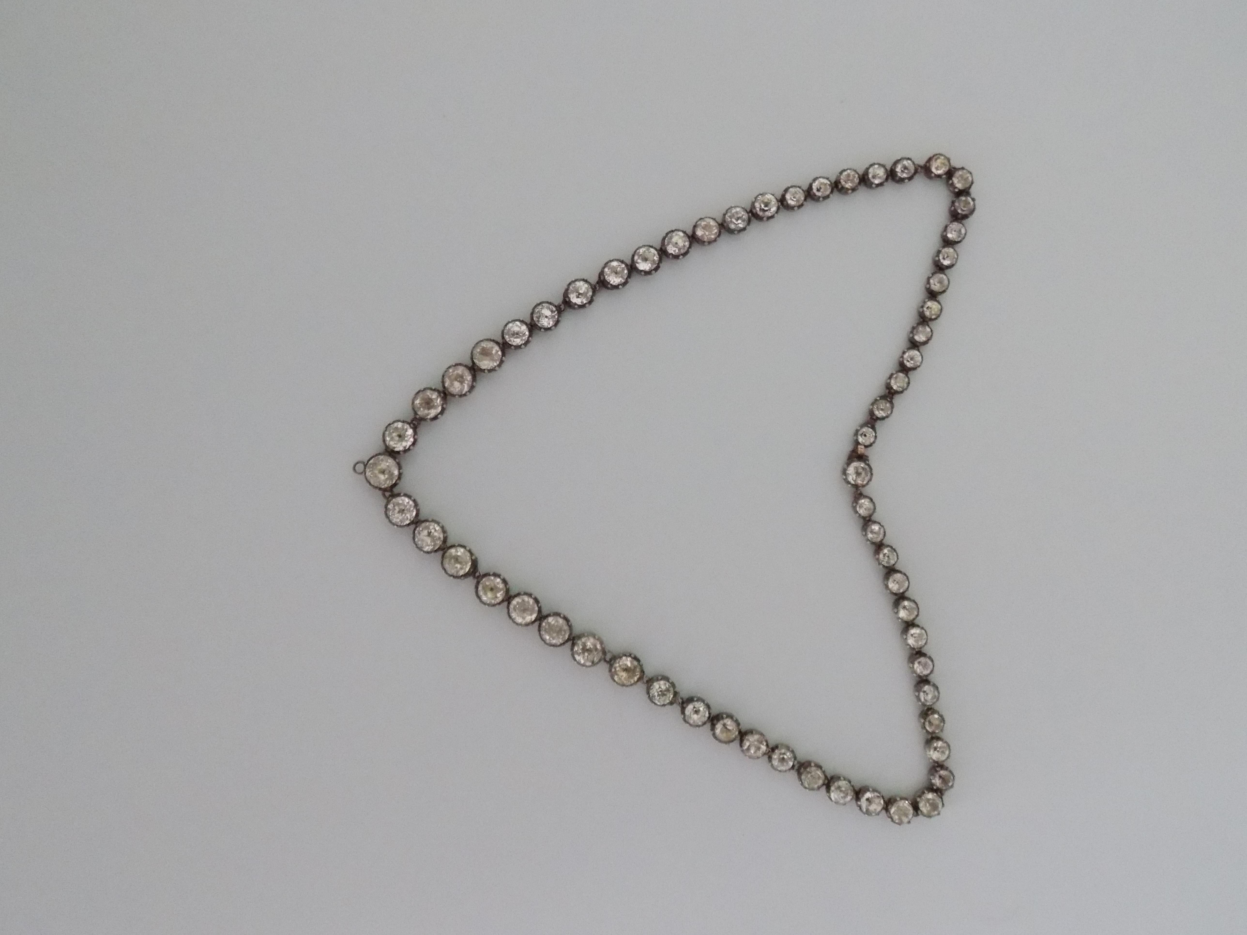 antique paste necklace