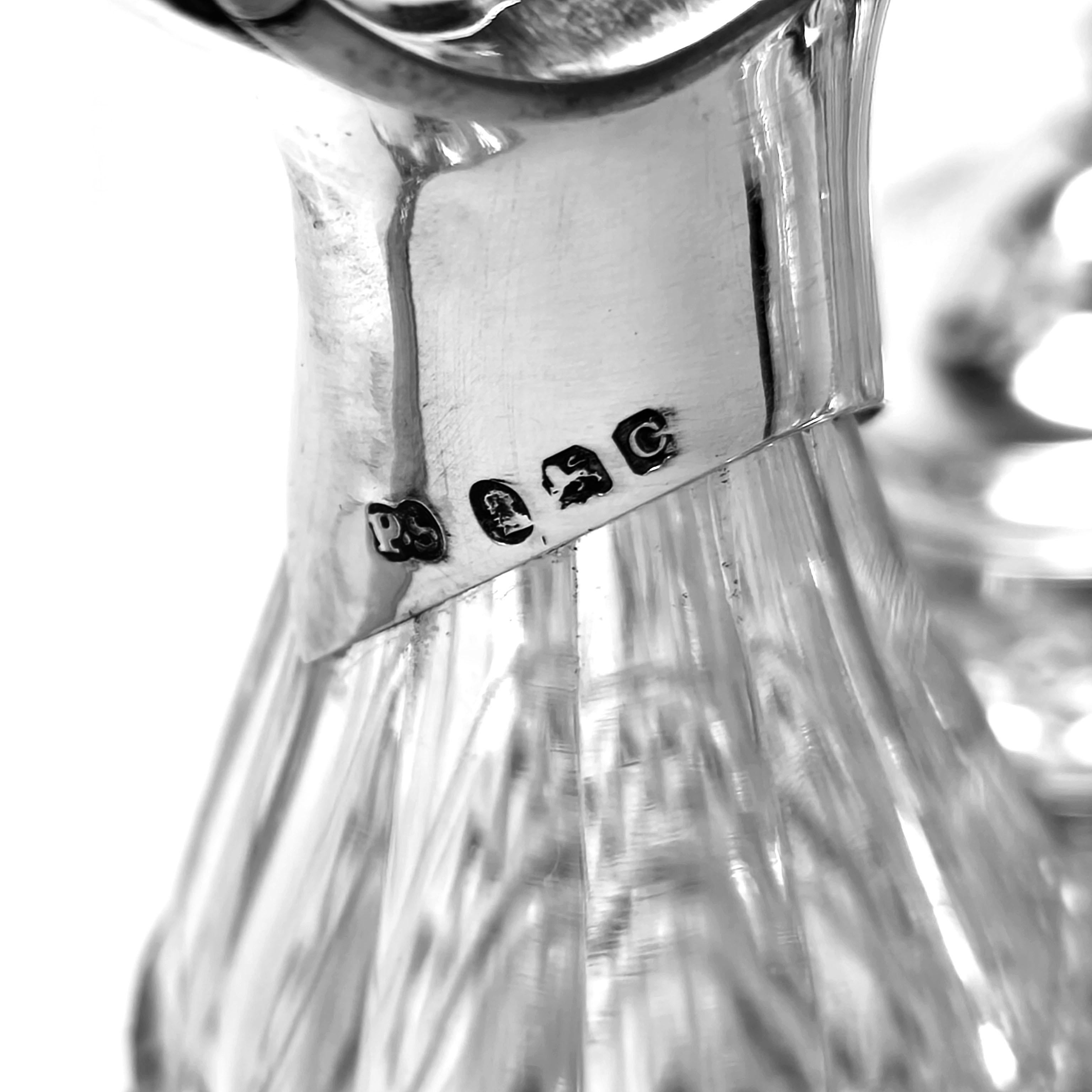 Antique Georgian Paul Storr Silver & Glass Cruet Stand Condiment Set 1798 For Sale 2