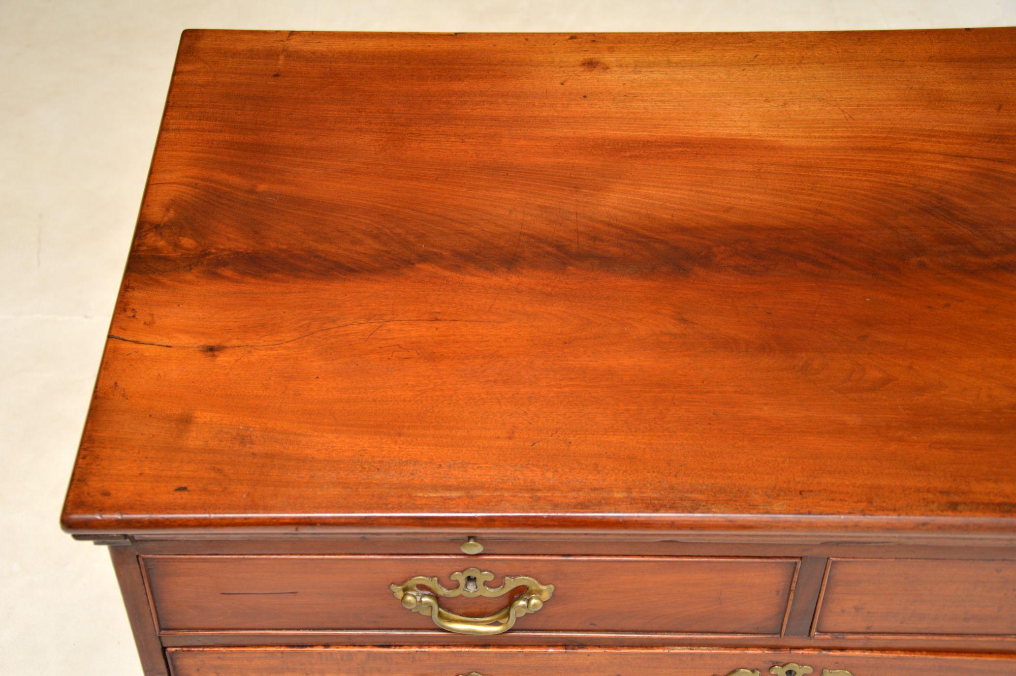 Wood Antique Georgian Period Chest of Drawers For Sale