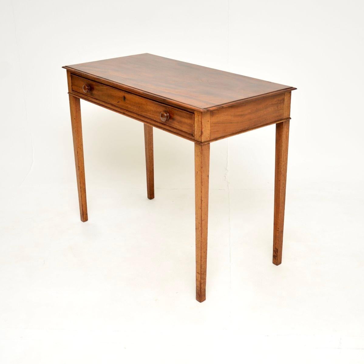 British Antique Georgian Period Console / Writing Table For Sale