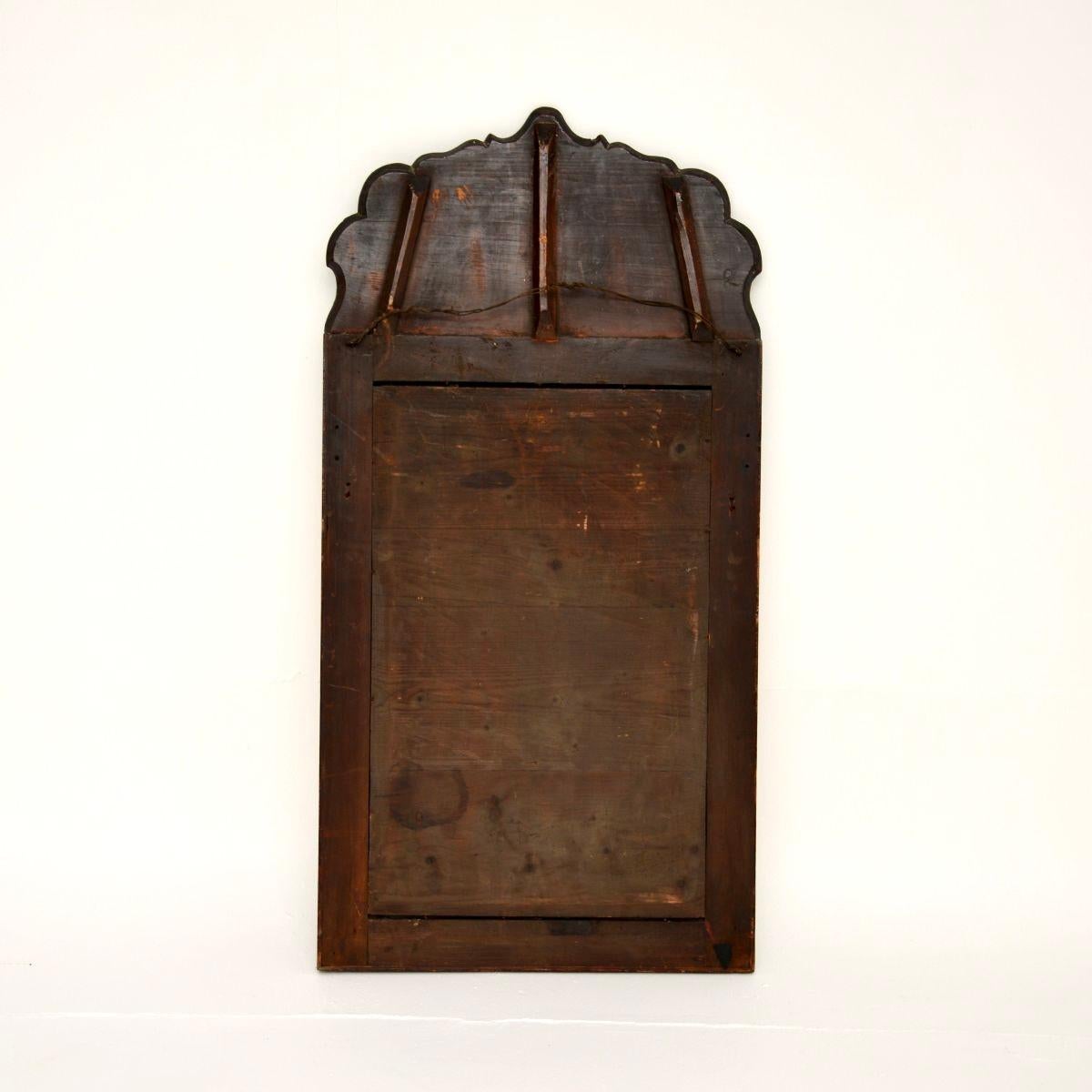 Antique Georgian Period Lacquered Chinoiserie Mirror For Sale 5