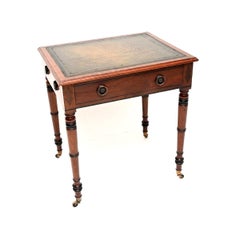 Antique Georgian Period Leather Top Writing Table / Desk
