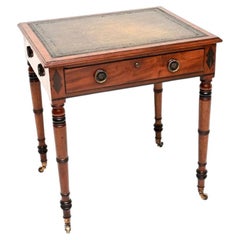 Antique Georgian Period Leather Top Writing Table / Desk
