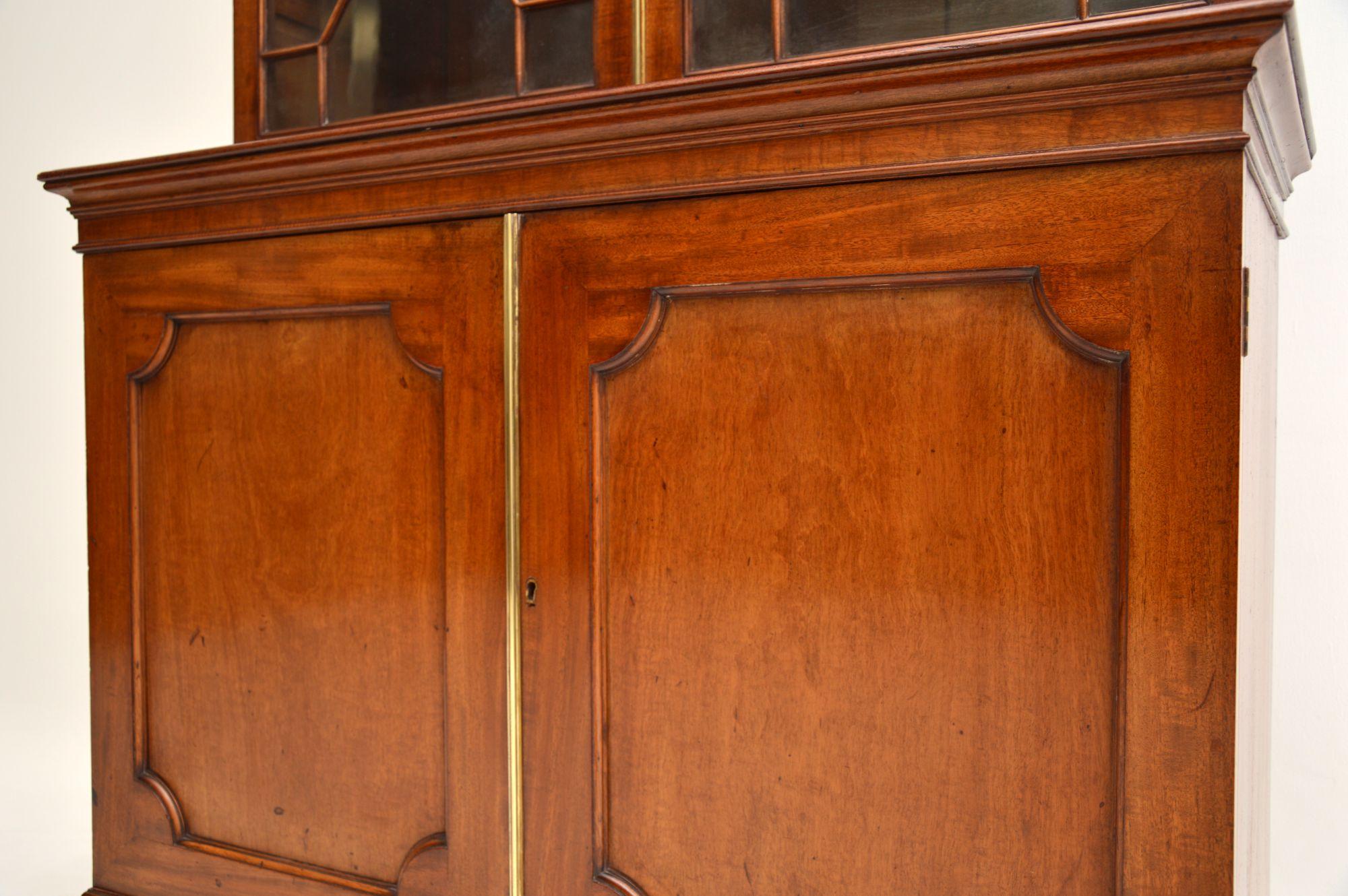 English Antique Georgian Period Library Bookcase