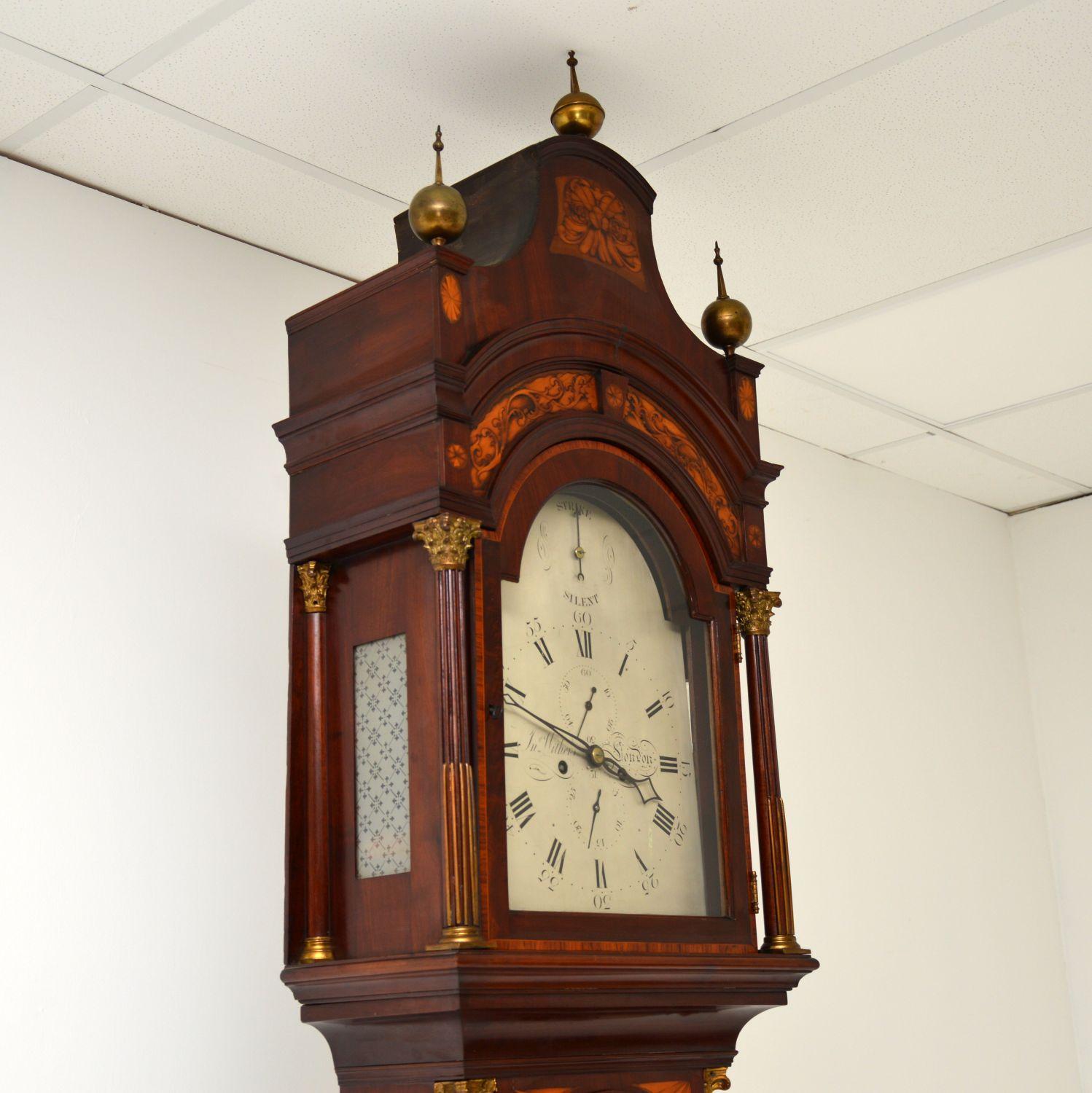 Antique Georgian Period Long Case Clock by Richard Reeves In Good Condition In London, GB
