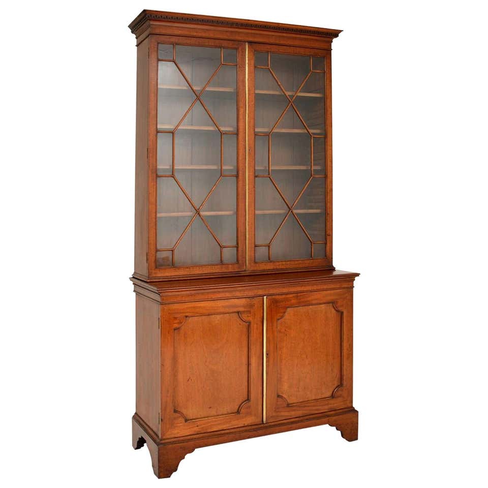 Pair Of Mahogany Library Bookcases For Sale At 1stdibs