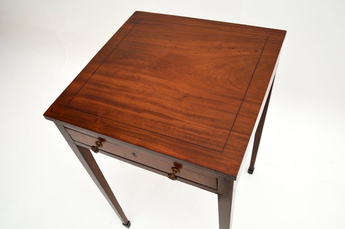 Wood Antique Georgian Period Side Table For Sale