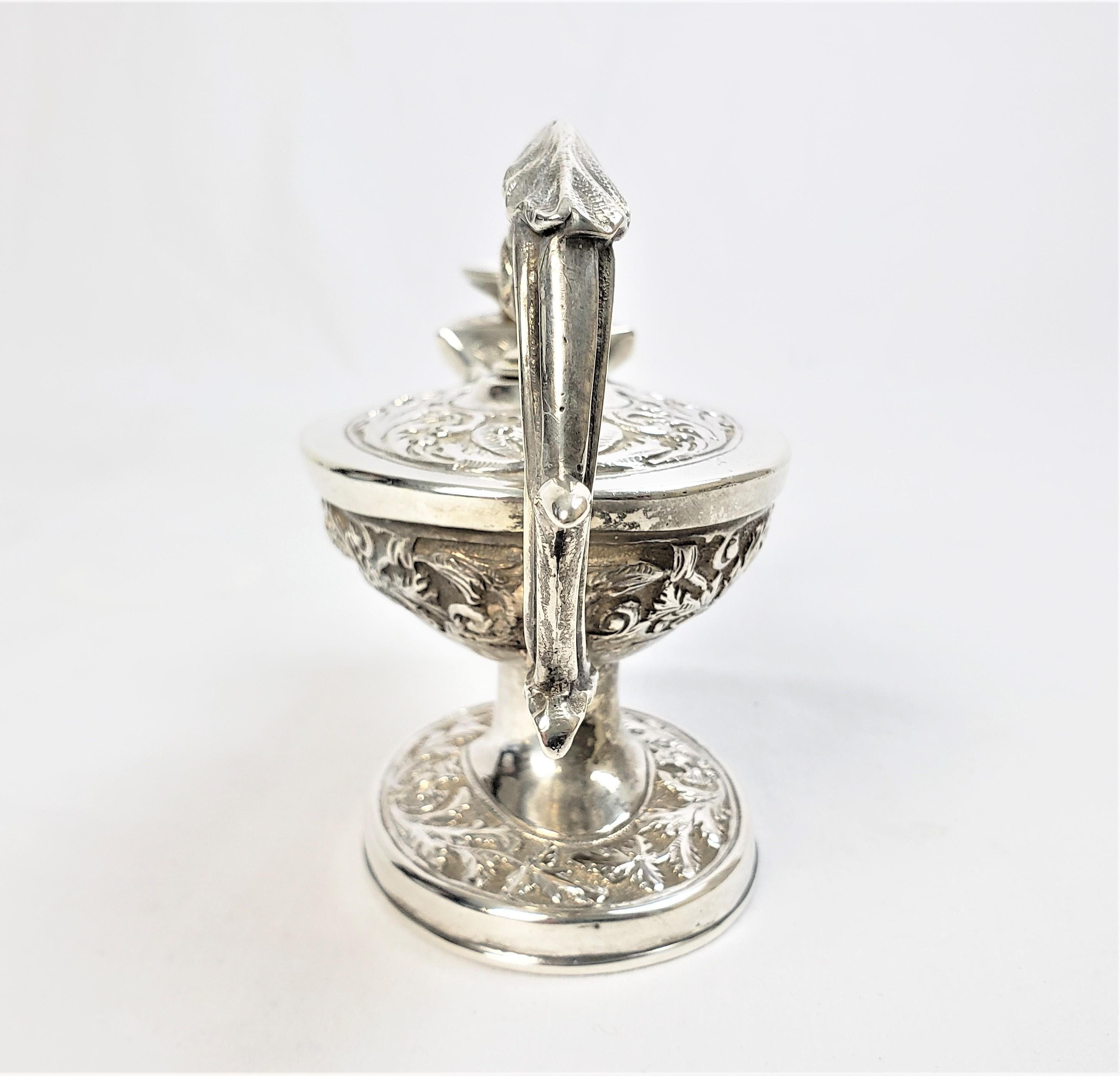 Metal Antique Georgian Period Sterling Silver Figural Swan Table Cigar Lighter