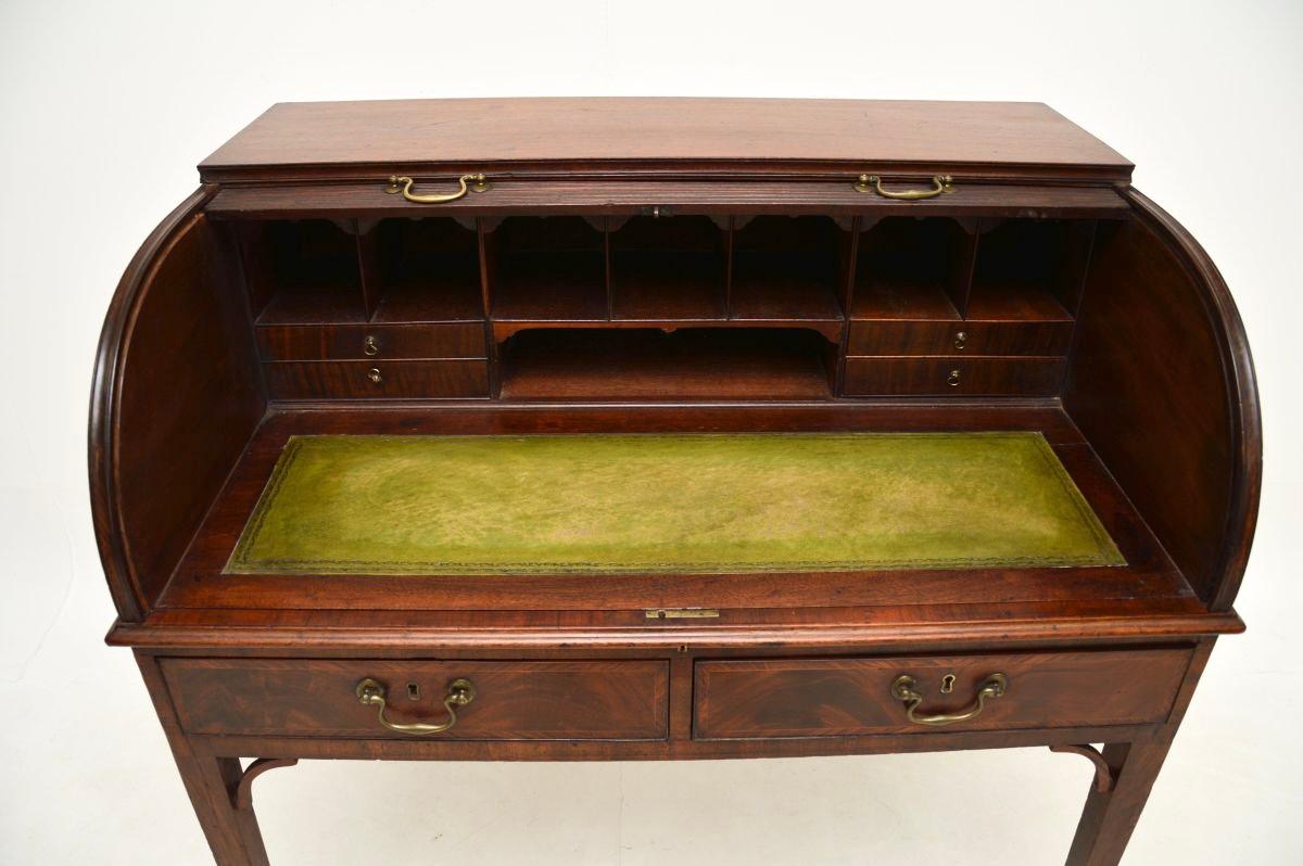 Antique Georgian Period Tambour Top Desk 4