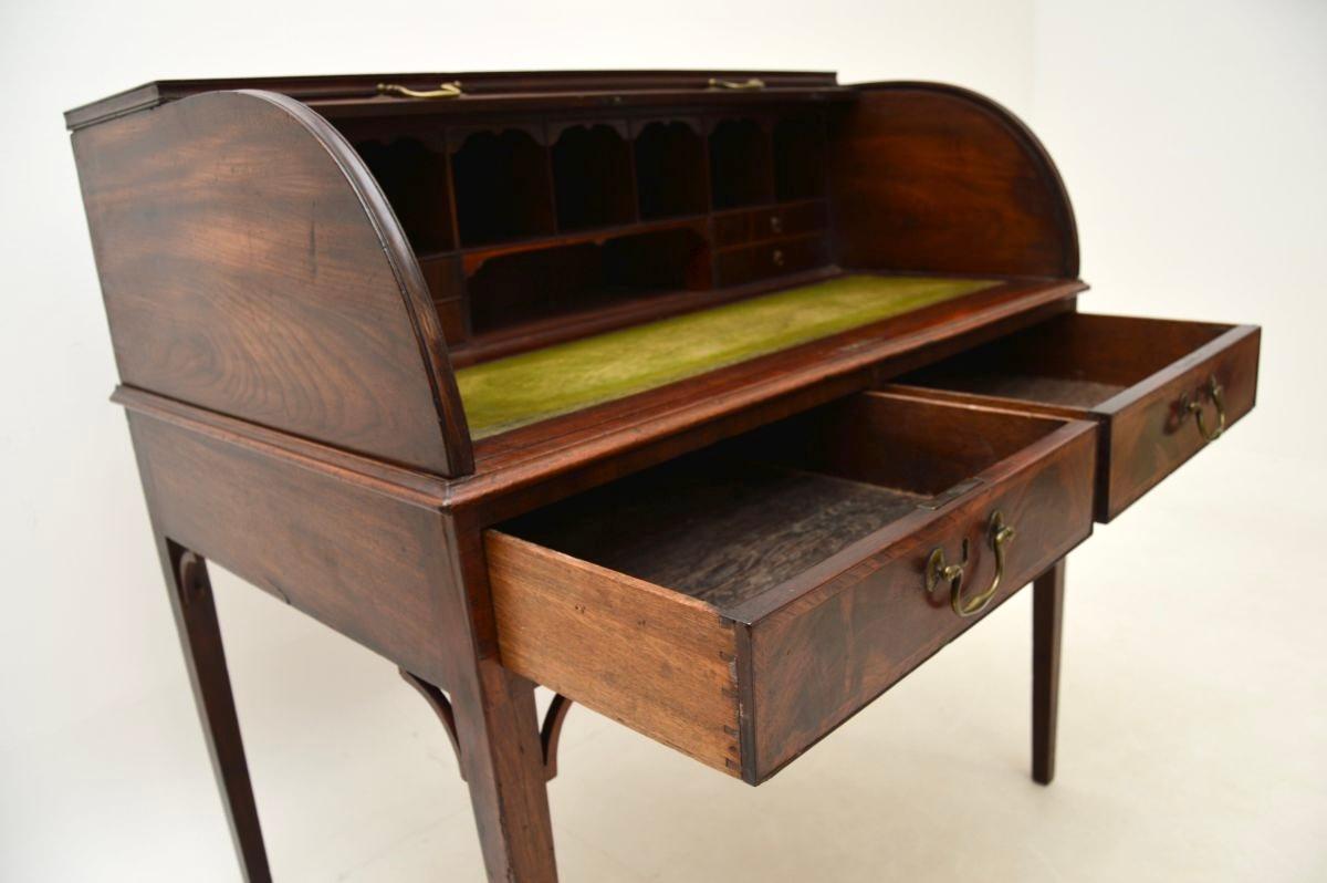 Antique Georgian Period Tambour Top Desk 6