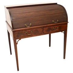 Antique Georgian Period Tambour Top Desk