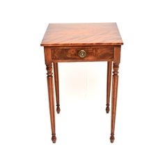 Antique Georgian Period Walnut Side Table