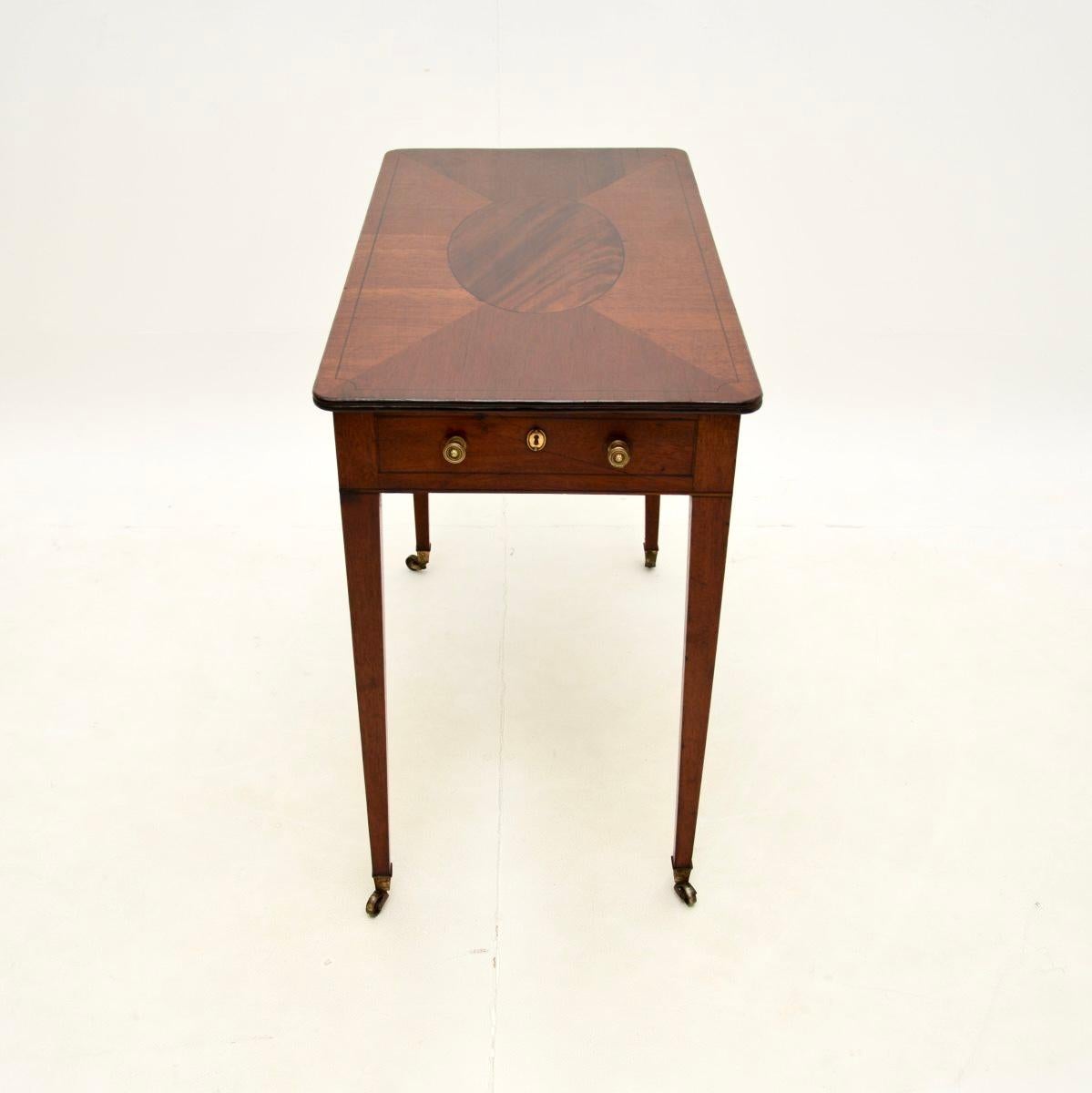 Wood Antique Georgian Period Writing / Side Table For Sale