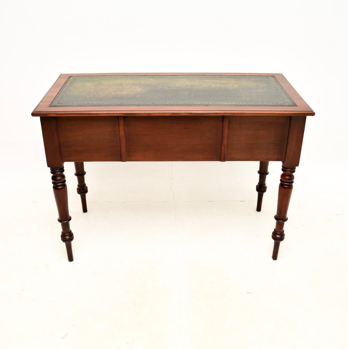 Leather Antique Georgian Period Writing Table / Desk For Sale