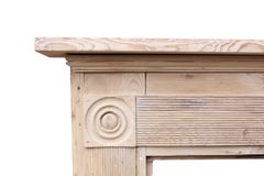 Antique Georgian Pine Bullseye Fire Surround