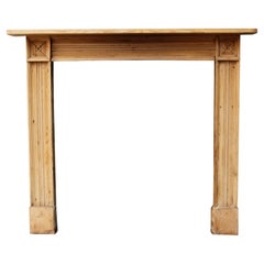 Antique Georgian Pine Fireplace