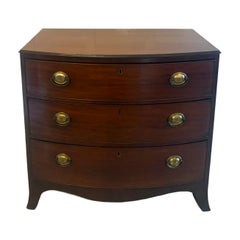 Antique Georgian Quality Mahogany Bow Front Chest of Drawers
