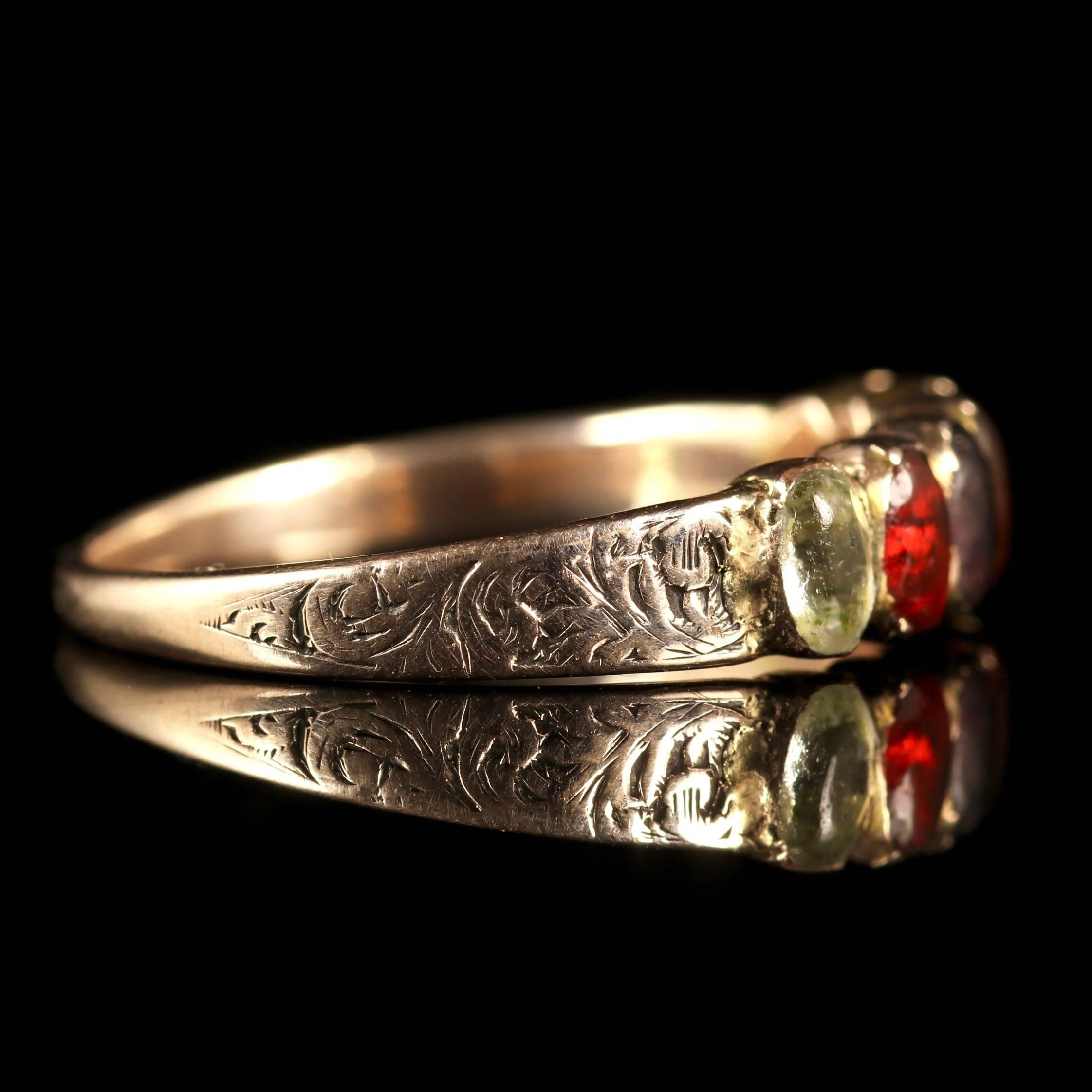 Women's or Men's Antique Georgian Regard Ring 18 Carat, circa 1790