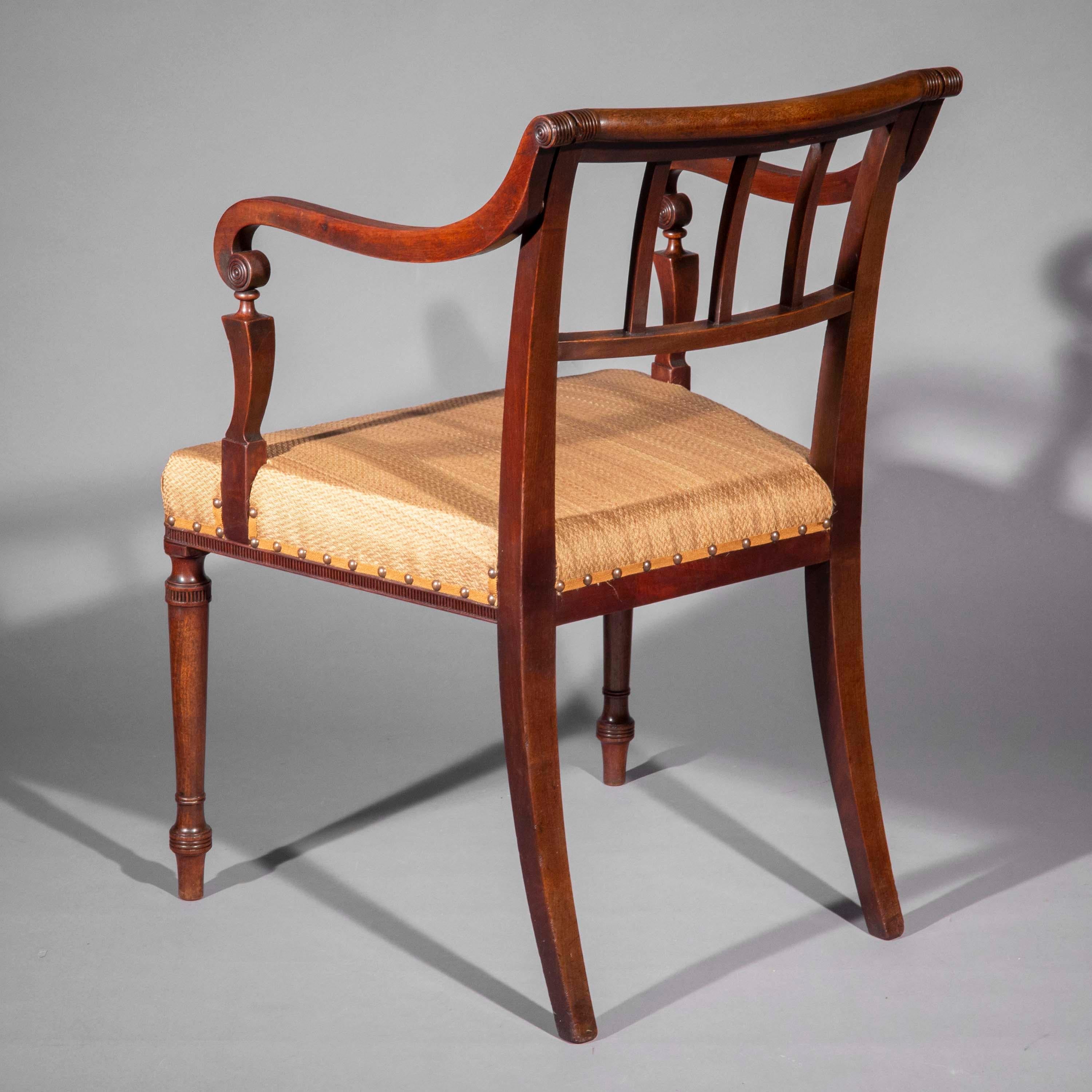 Early 19th Century Armchair or Desk Chair In Good Condition In Richmond, London