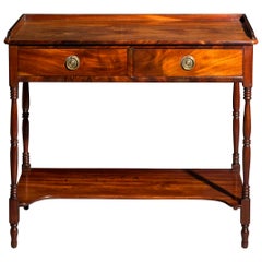 Antique Georgian Regency Mahogany Side Table, 19th Century