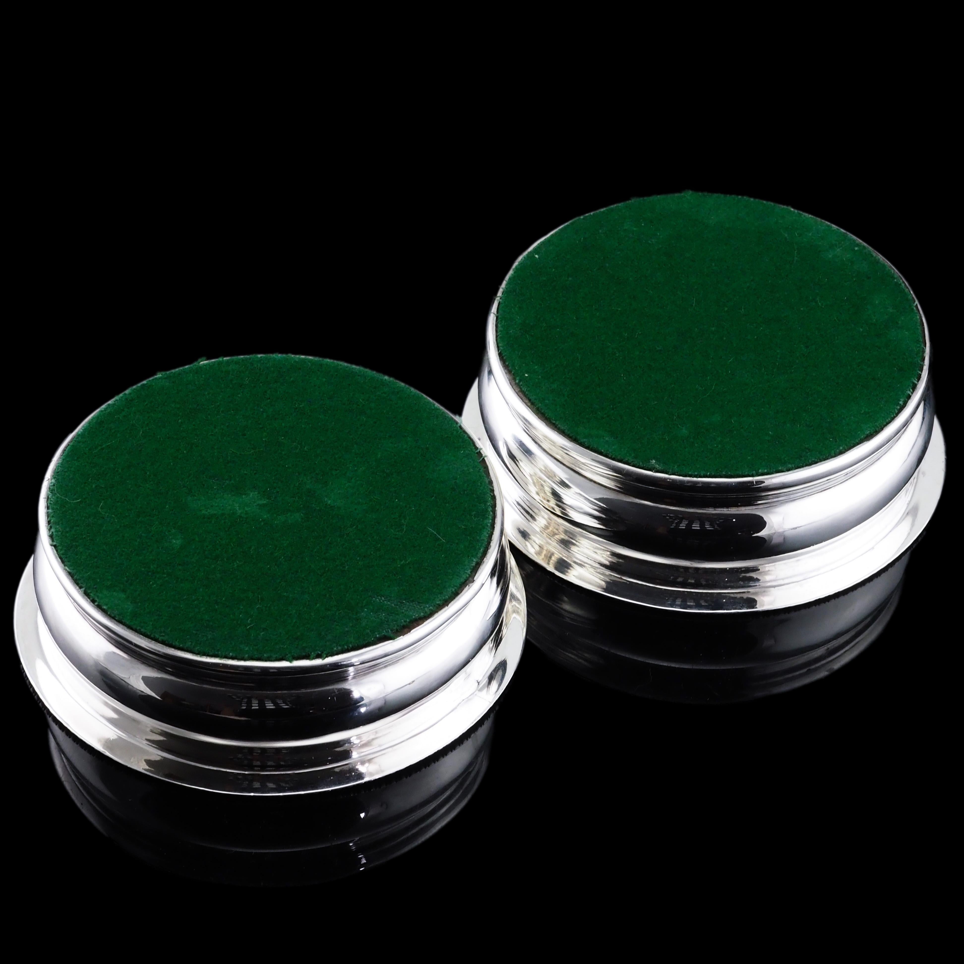 Antico sottobicchiere d'argento massiccio Georgiano Regency con base d'argento - William Eaton in vendita 2