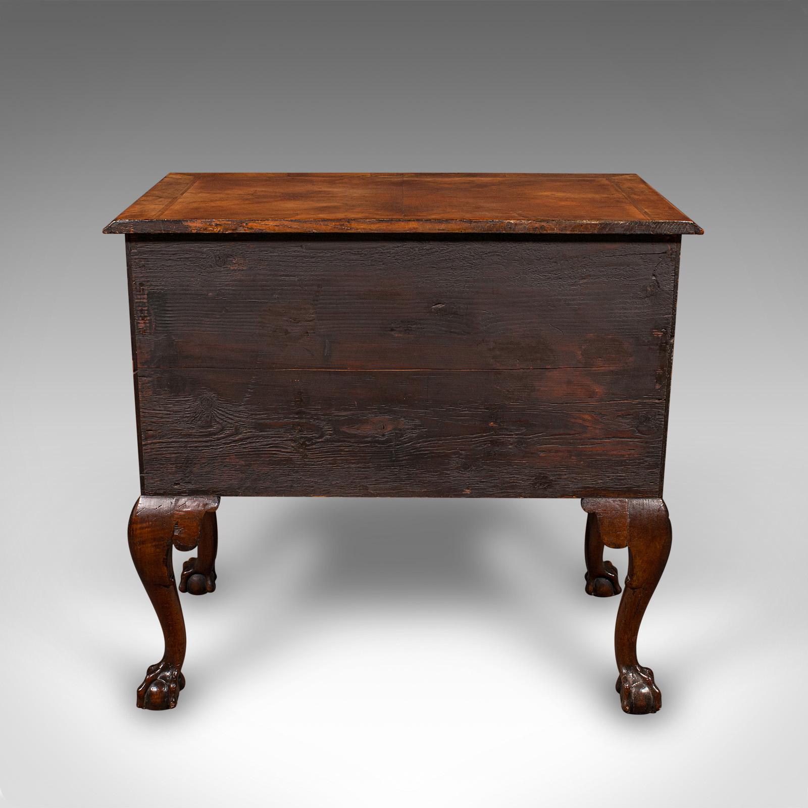Antique Georgian Revival Lowboy, English, Walnut, Hall, Side Table, Edwardian In Good Condition For Sale In Hele, Devon, GB