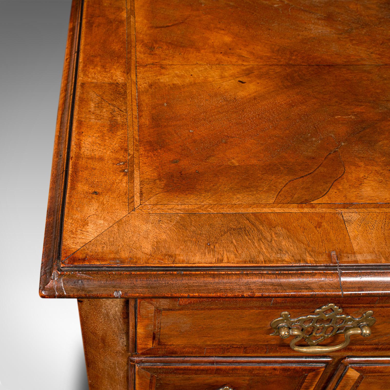 Antique Georgian Revival Lowboy, English, Walnut, Hall, Side Table, Edwardian For Sale 4