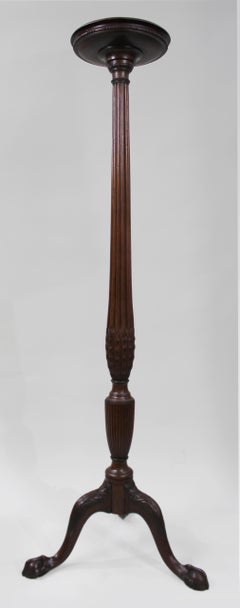 Antique Georgian Revival Mahogany Torchère Pedestal Stand