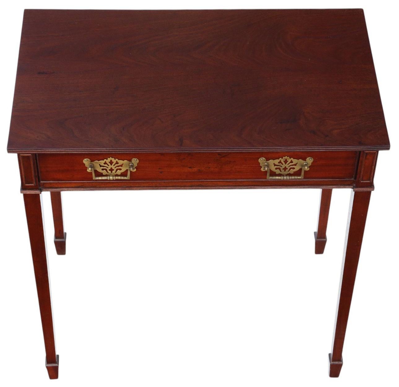 Antiker georgianischer Mahagoni-Schreibtisch, ca. 1880-1900, Frisiertisch (19. Jahrhundert) im Angebot