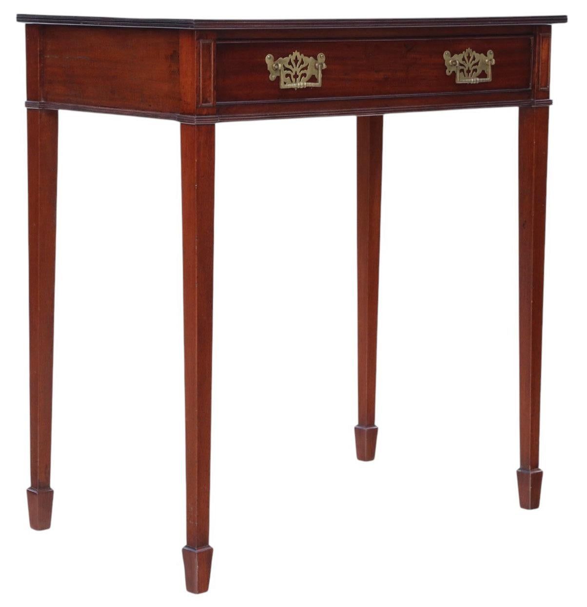 Antiker georgianischer Mahagoni-Schreibtisch, ca. 1880-1900, Frisiertisch im Angebot 4