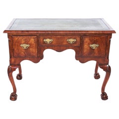 Antique Georgian Revival Walnut Writing Table