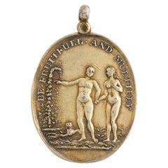 Antique Georgian Ribald Scottish Pendant of the Beggars Benison and Meryland