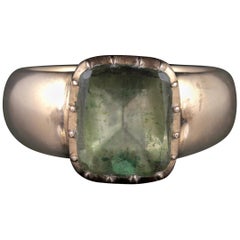 Antique Georgian Ring 18 Carat Gold Rock Crystal, circa 1780