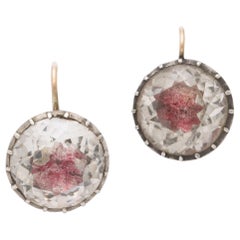 Antique Georgian Rock Crystal Earrings