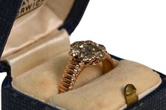 Antique Georgian Rose Cut Diamond Ring (Approx. 0.5-Carats), 14k Yellow Gold
