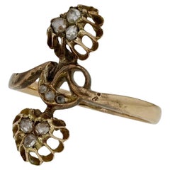 Antique Georgian Rose Cut Diamond Wedding Ring